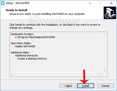 Sådan installeres Windows ved hjælp af WinToHDD uden USB eller DVD