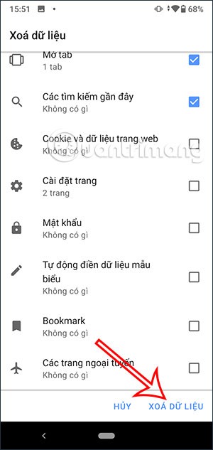 Slik sletter du nettleserloggen på en Android-telefon