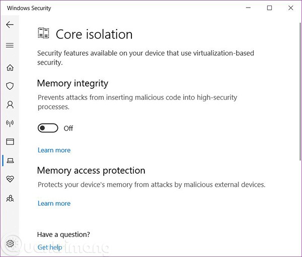 Windowsin suojauksen avaaminen Windows 10:ssä