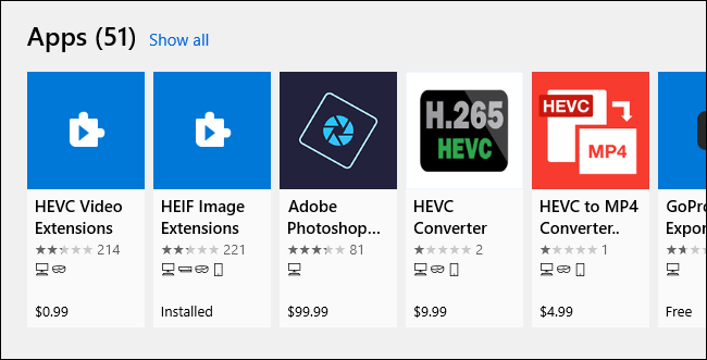 Kā instalēt bezmaksas HEVC kodekus operētājsistēmā Windows 10 (H.265 video)