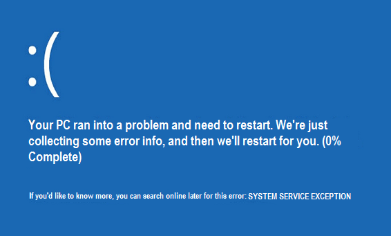 Upute za ispravljanje pogreške iznimke sistemske usluge u sustavu Windows
