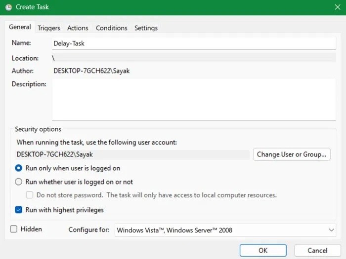Jak spustit naplánované úlohy se zpožděním ve Windows