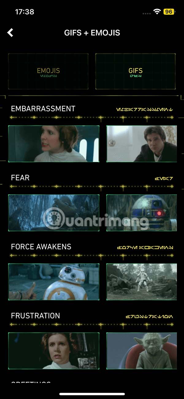 Útmutató a Star Wars emojik iPhone-ra történő letöltéséhez