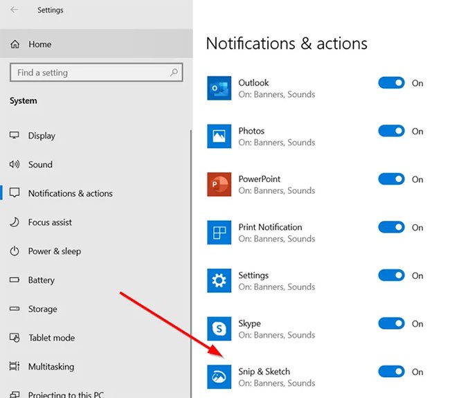 Oprava nefunkční klávesové zkratky Windows + Shift + S ve Windows 10