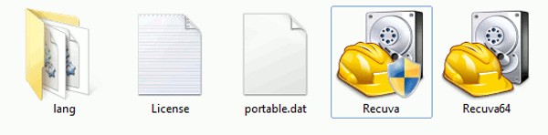Obnovenie odstránených údajov pomocou Recuva Portable v systéme Windows 7