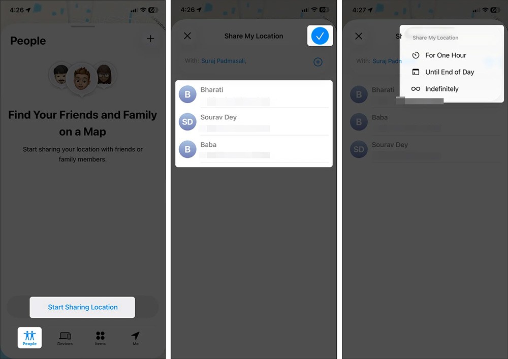Kā koplietot atrašanās vietu iPhone lietotnē Family Sharing