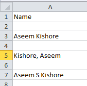 Com separar els noms i cognoms a Excel