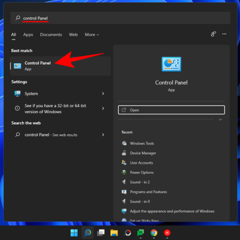 Com obrir el tauler de control a Windows 11