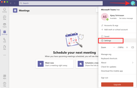 Hur man testar kamera i Microsoft Teams