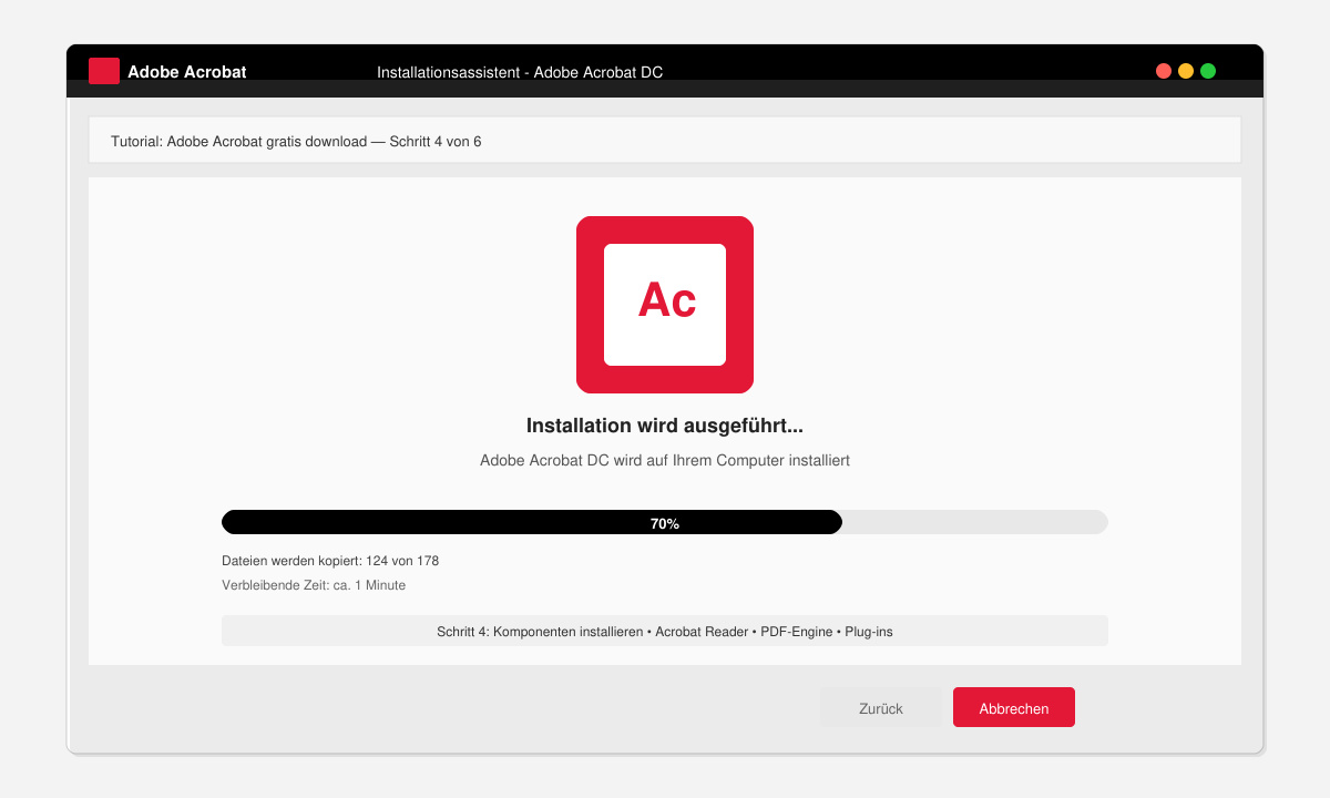 Velg OS og språk for Adobe Acrobat gratis nedlasting