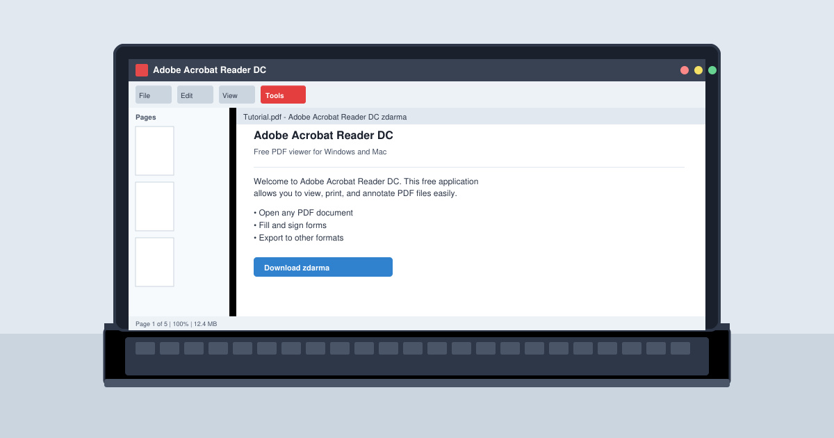 Adobe Acrobat reader DC zdarma