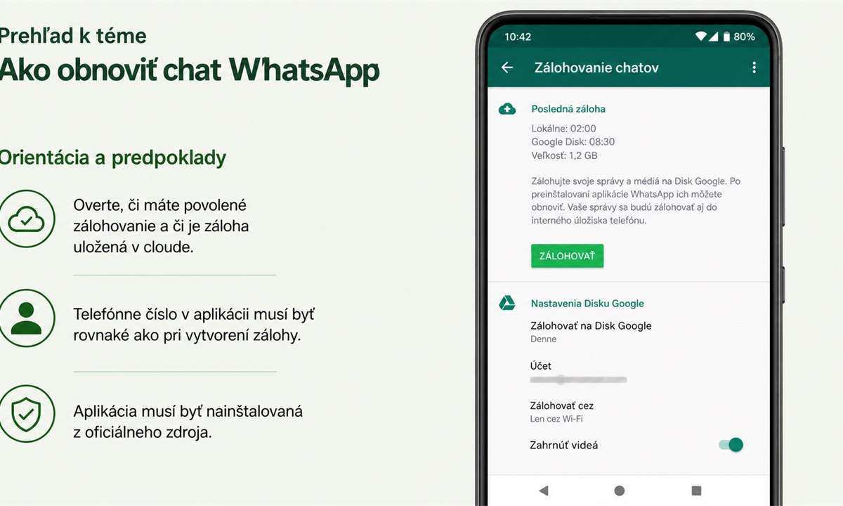 Ako obnovit chat WhatsApp