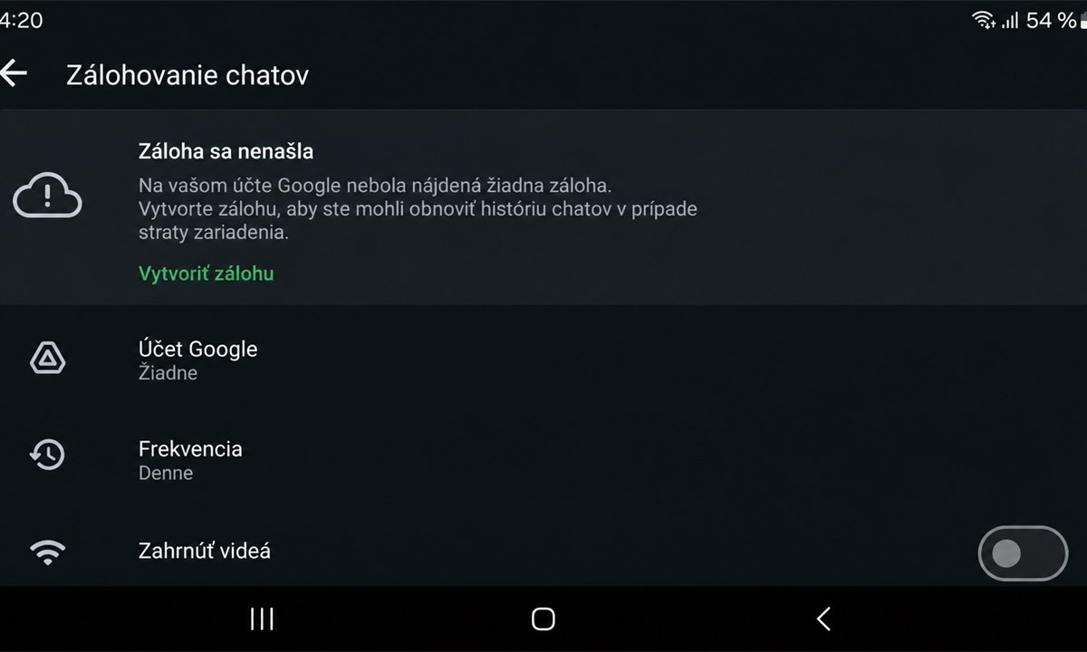 Hlavný krok pre Ako obnovit spravy na WhatsApp
