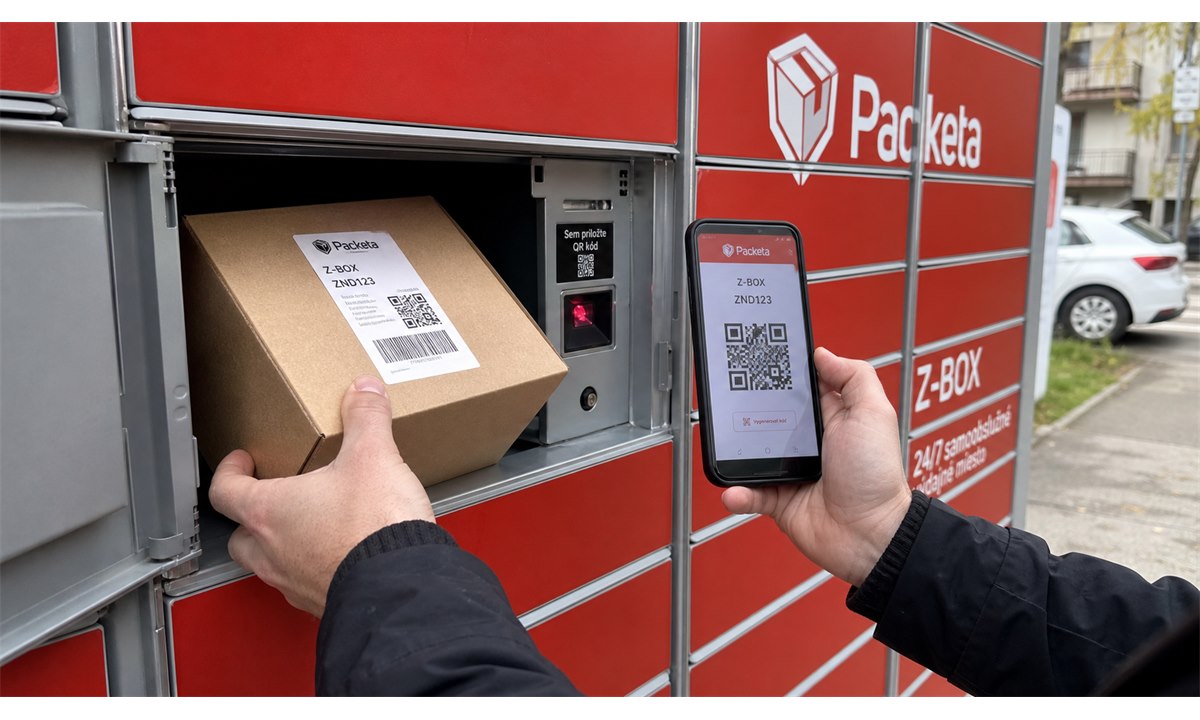 Vkladanie balíka do Packeta Z-BOXu pomocou QR kódu