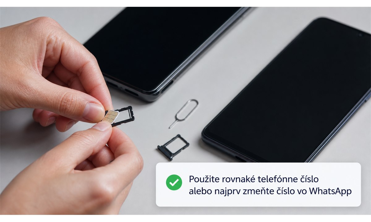 Vkladanie SIM karty do nového smartfónu