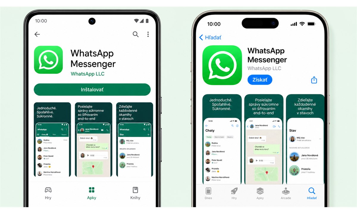 Inštalácia WhatsApp z Google Play na nový telefón