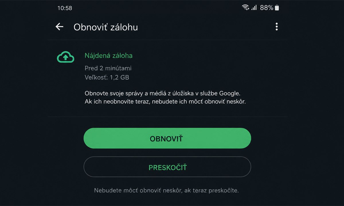Hlavný krok pre Ako vratit vymazany chat WhatsApp