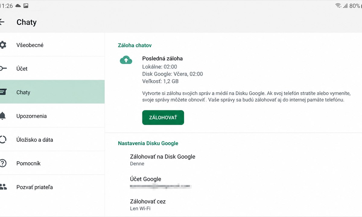 Výsledok postupu pre Ako vratit vymazany chat WhatsApp