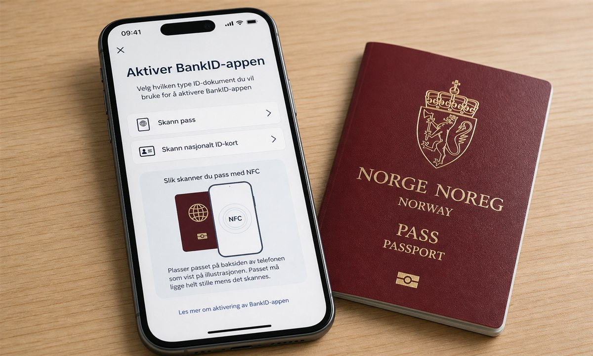 SMS med aktiveringskode for BankID på mobil