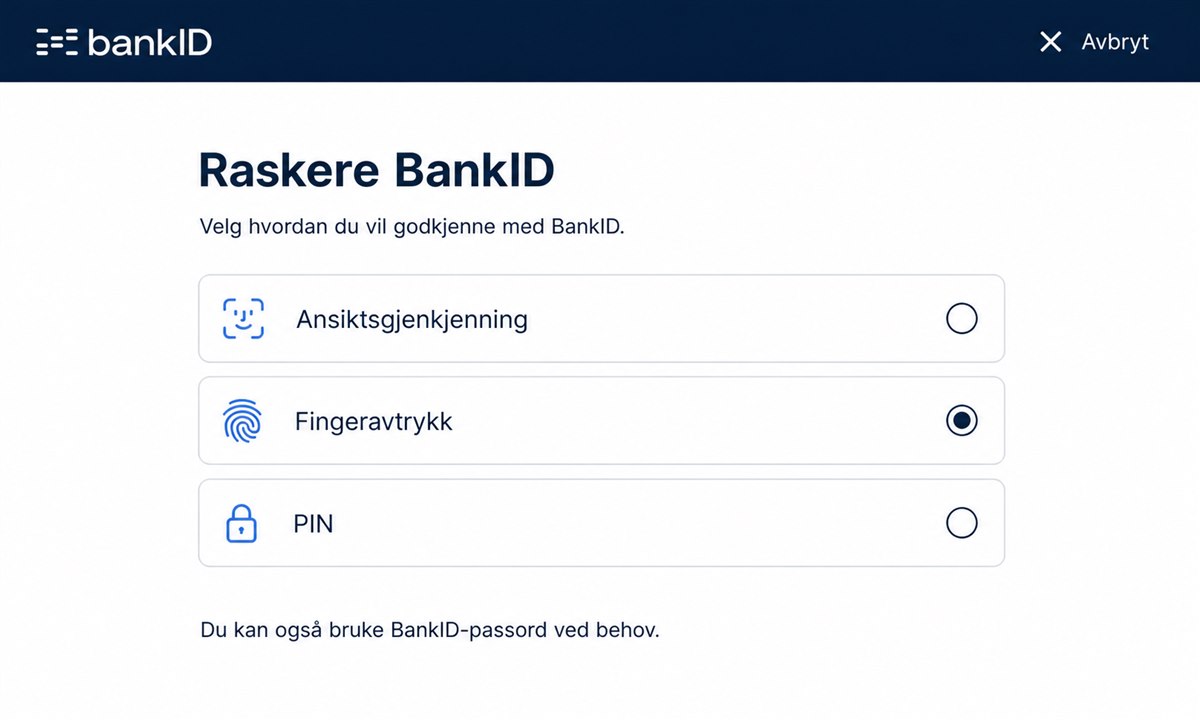 Velg PIN-kode for BankID på mobil