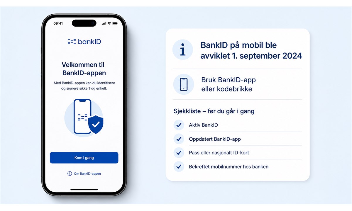 Aktivere BankID på mobil