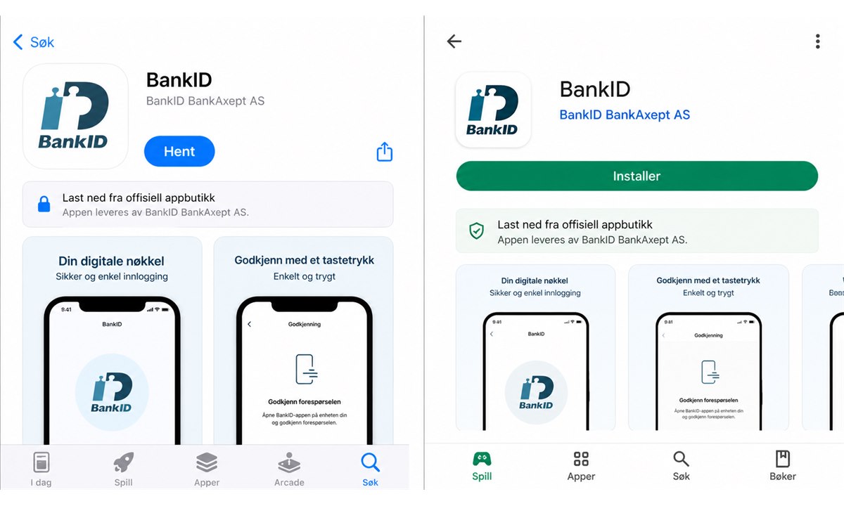 Logg inn i nettbanken for å aktivere BankID på mobil