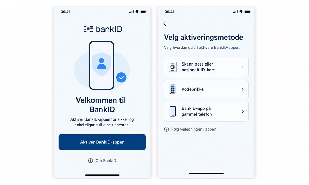 Finn BankID på mobil-menyen i nettbanken
