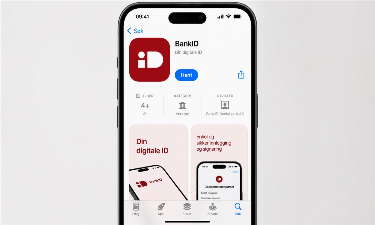 Laste ned BankID-appen fra App Store