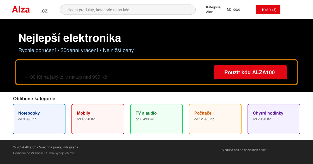 Alza slevový kód 100