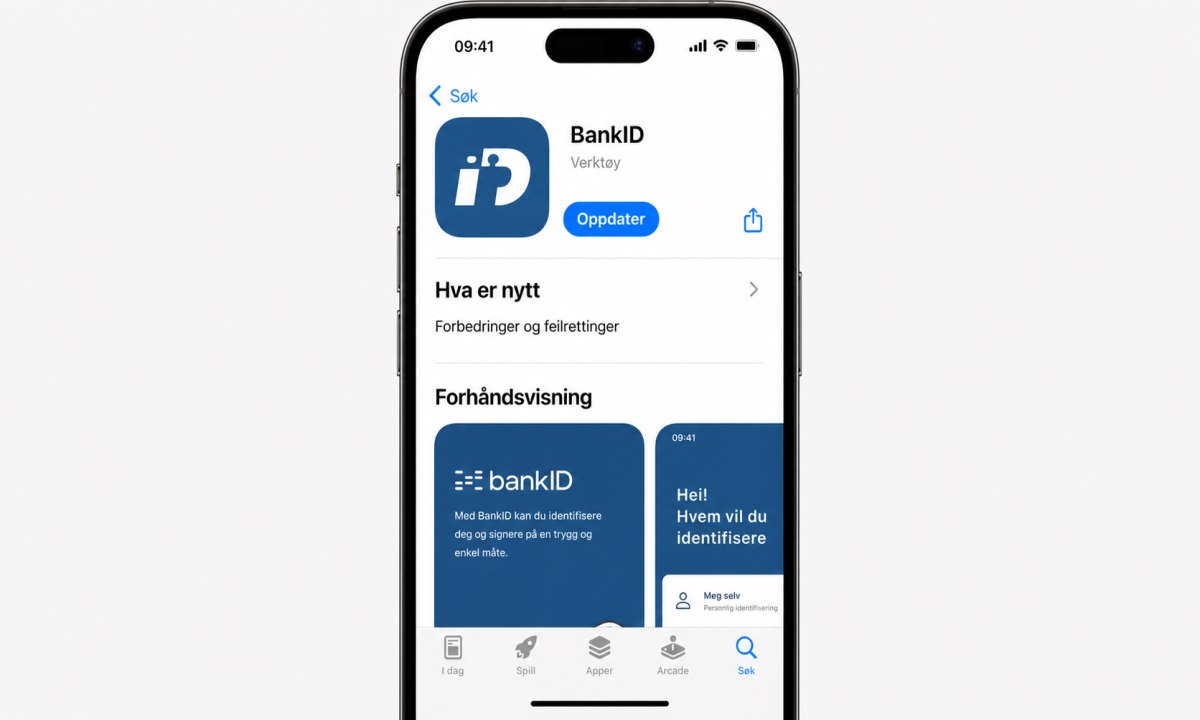 Oppdatere BankID-appen i App Store