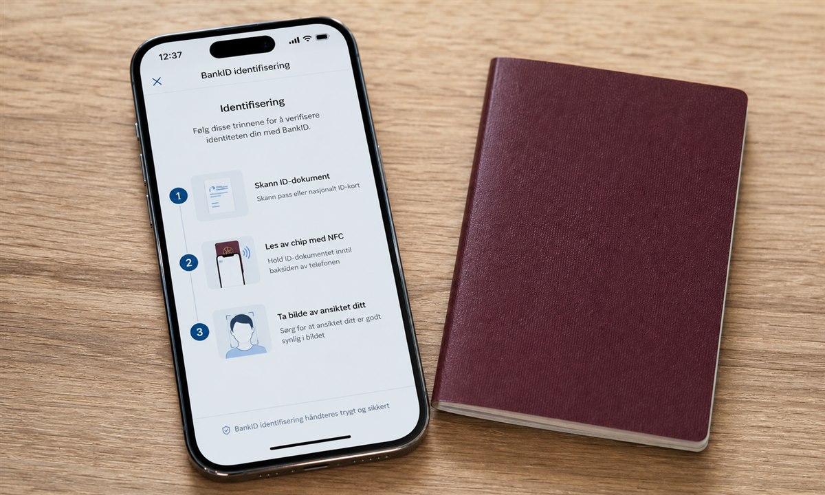 Bekrefte identitet med SMS-kode for BankID