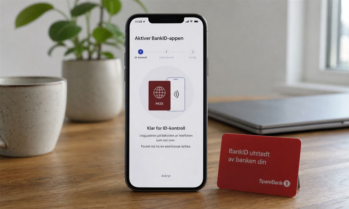 Fullføre BankID-aktivering i appen for Sparebank 1