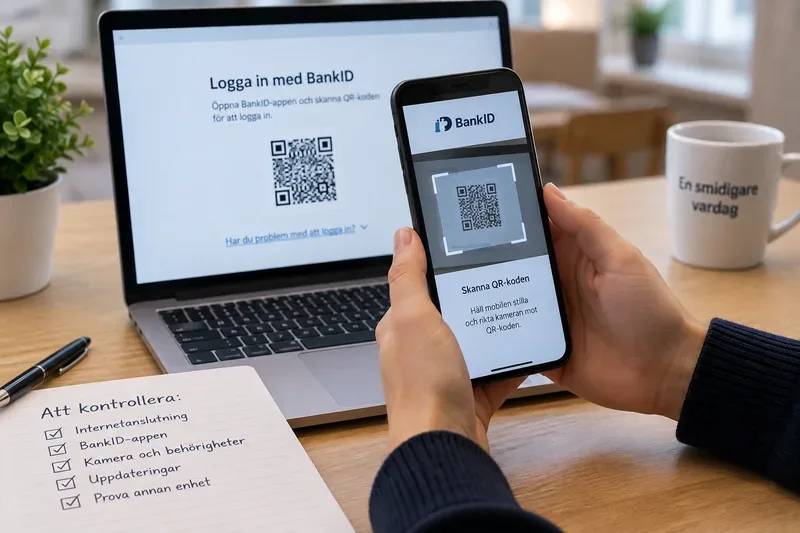 BankID kan inte skanna QR-koden – kontrollera detta först