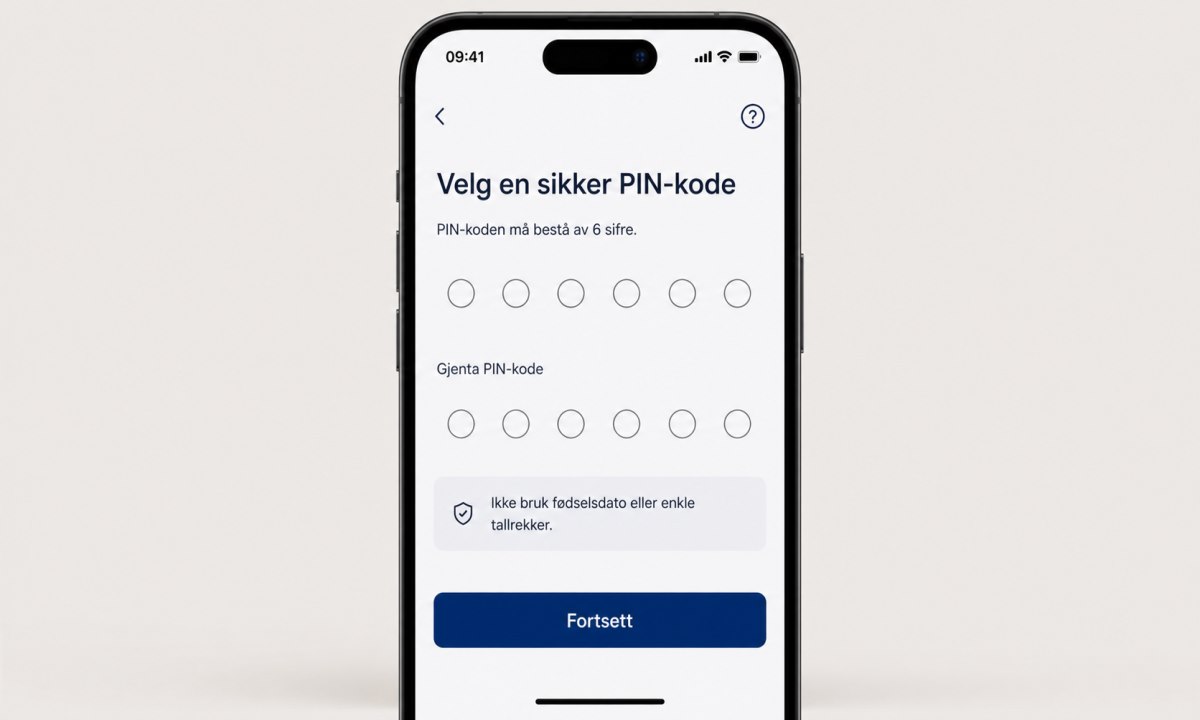 Opprette PIN-kode BankID på mobil SpareBank 1