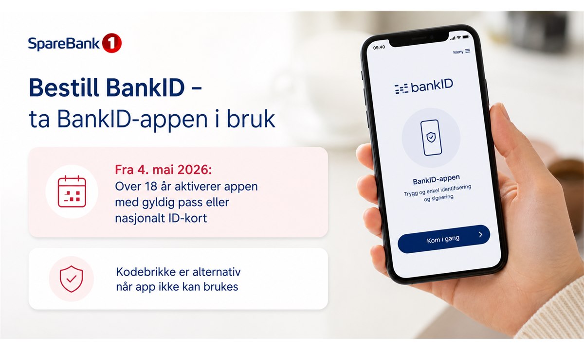 Bestill BankID sparebank 1