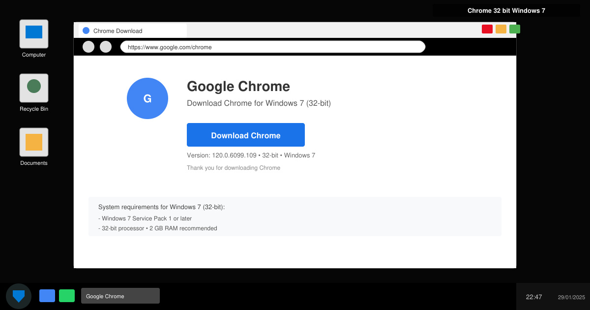Chrome 32 bit Windows 7