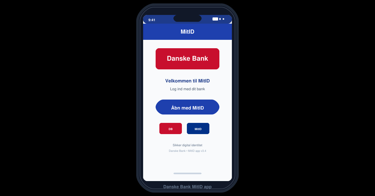Danske bank MitID app