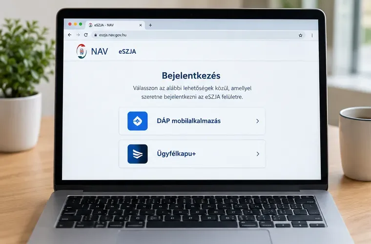 DÁP és eSZJA: hogyan lehet belépni az adóbevalláshoz 2026-ban?