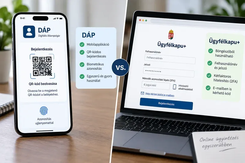 DÁP vagy Ügyfélkapu+ – mi a különbség, és melyiket érdemes használnod?