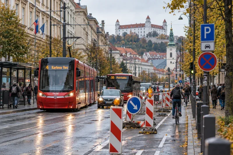 Doprava v Bratislave v októbri 2026: výluky vlakov, MHD, uzávierky ciest a zmeny parkovania