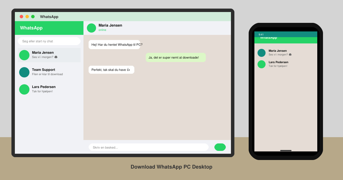 Download WhatsApp PC desktop