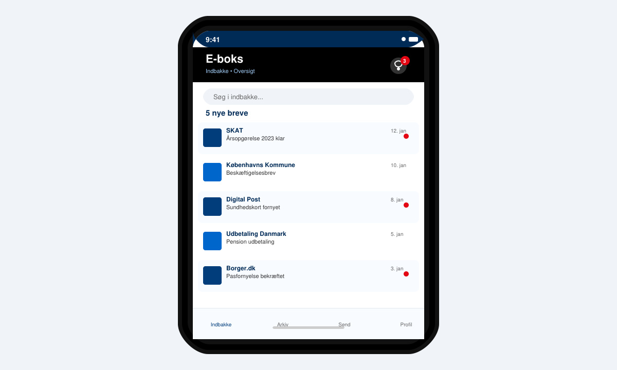 E boks dk mobil oversigt over modtagne breve
