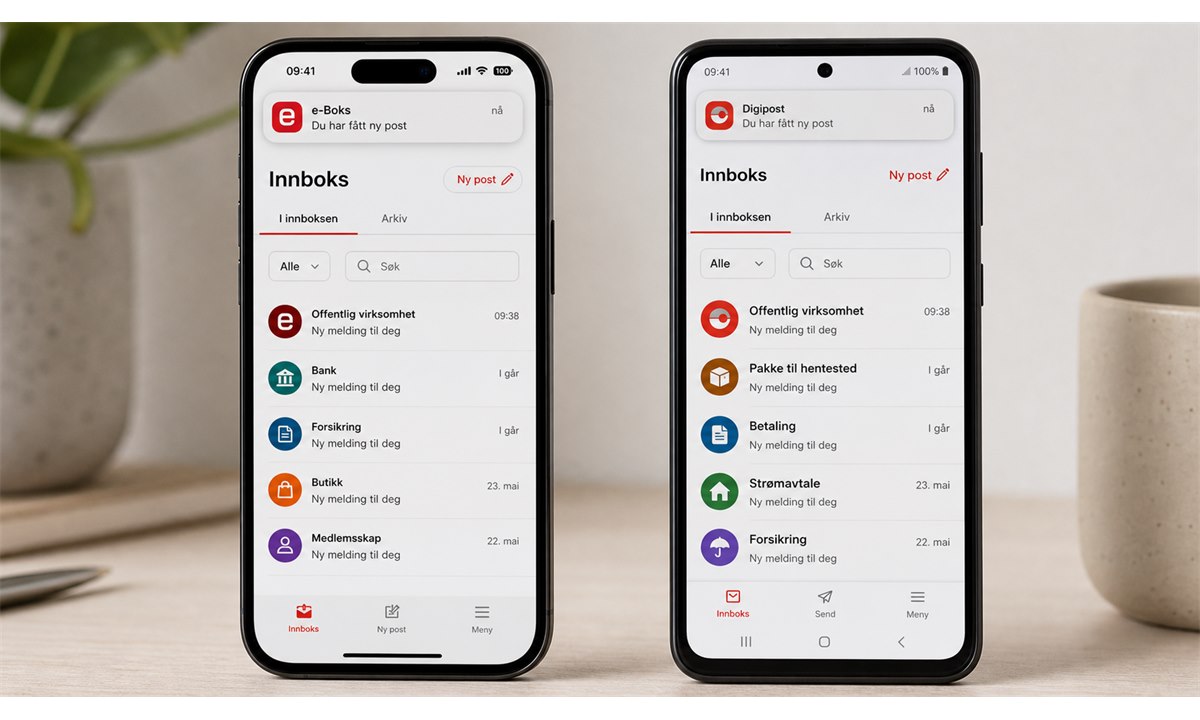Mobilapp for digital postkasse