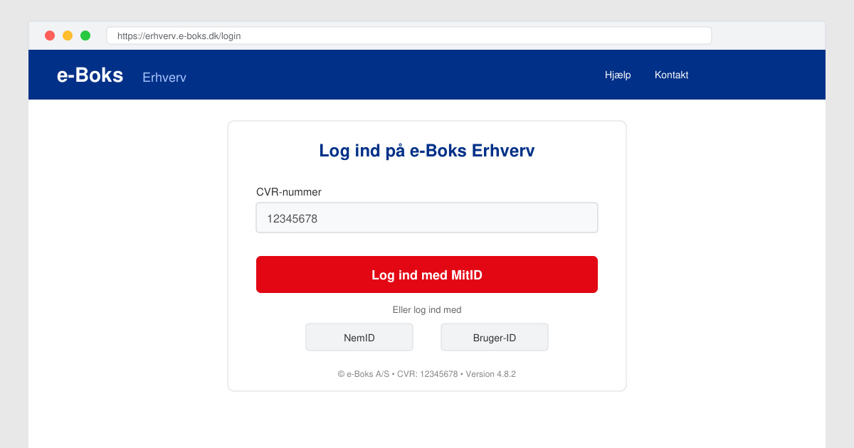 E boks erhverv adgang