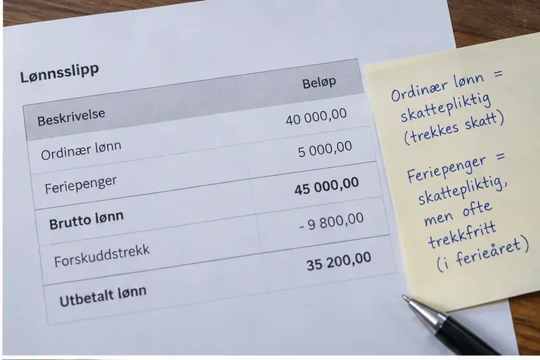 Er feriepenger skattefrie? Slik fungerer skatt og trekk på feriepenger