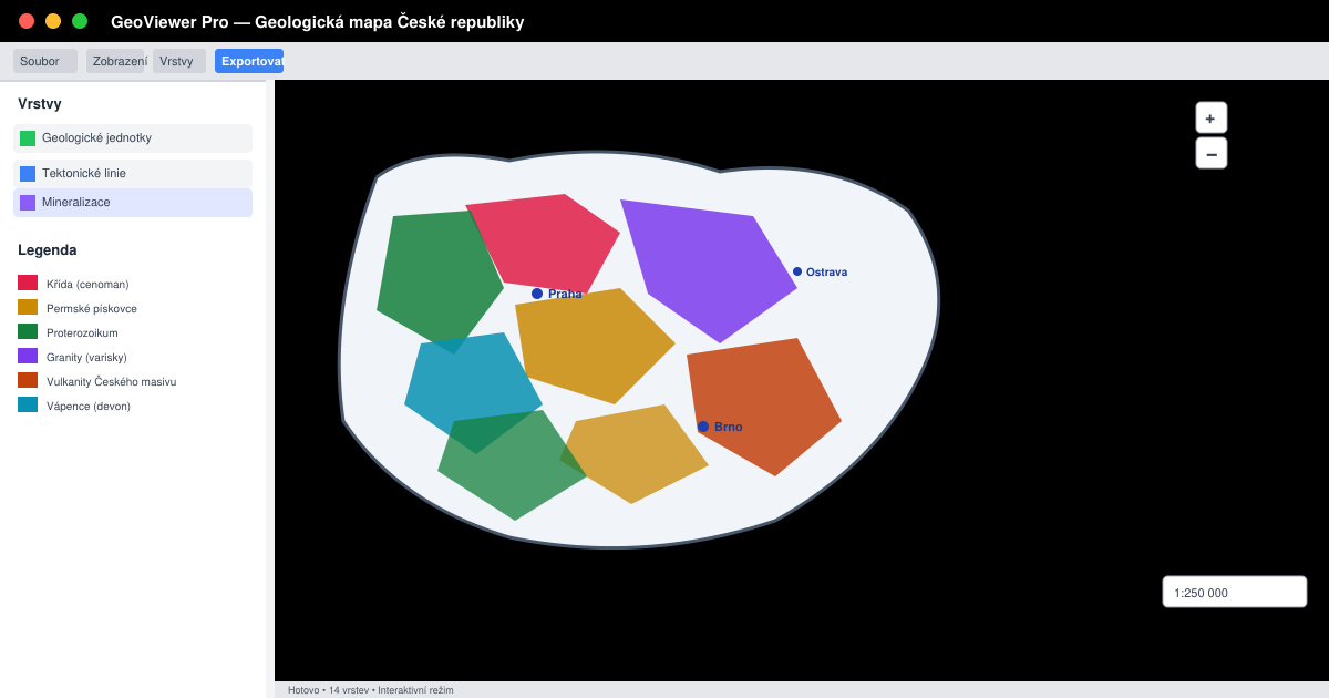 Geologická mapa české republiky