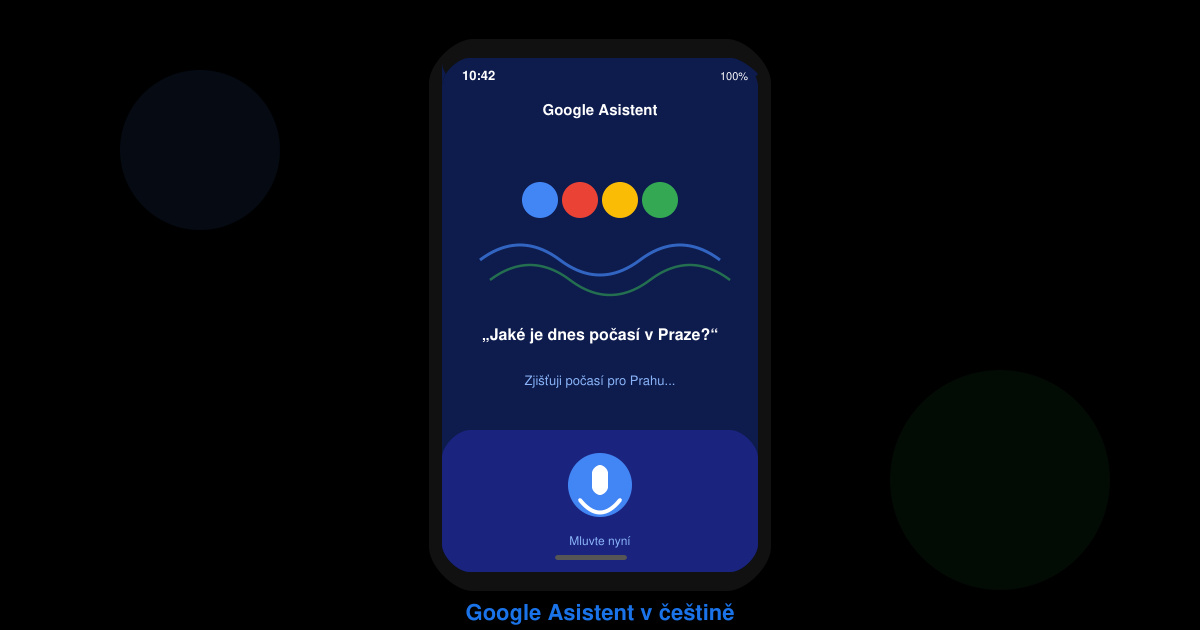 Google asistent v cestine