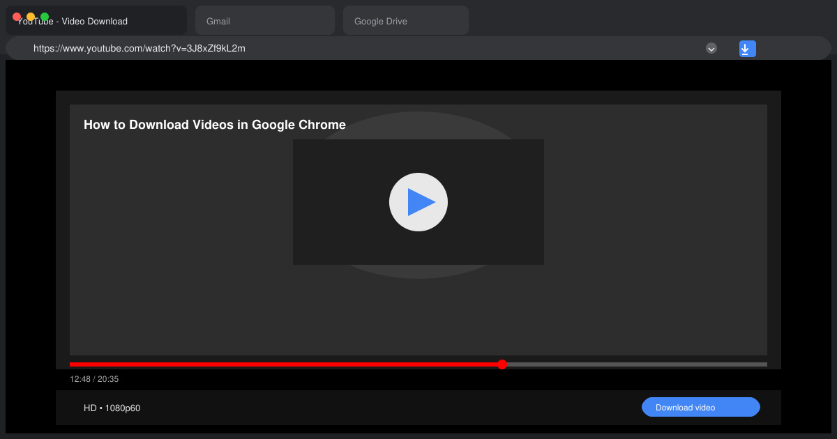Google Chrome download video