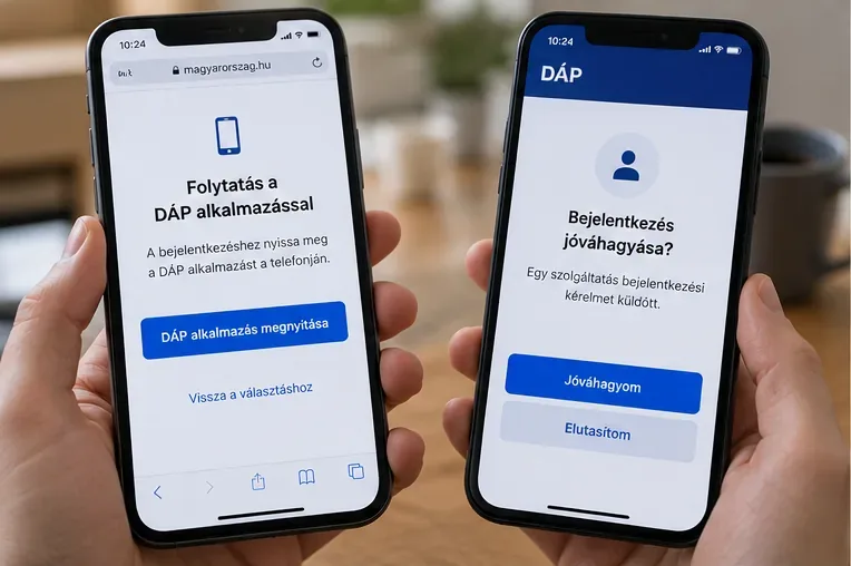Hogyan lehet belépni a DÁP alkalmazással? Lépésről lépésre