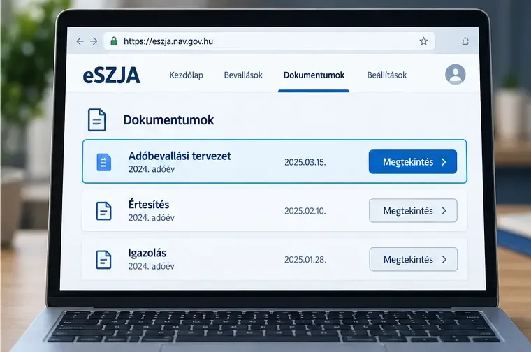 Hol találom az adóbevallási tervezetemet? Útmutató az eSZJA-portálhoz